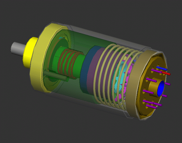  Una representación de un acelerómetro diseñado en Sandia National Laboratories. 